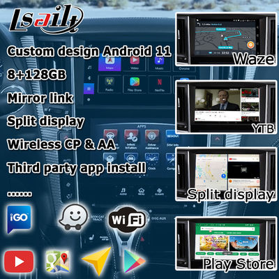 واجهة GPS carplay ، 8+128GB واجهة مربع التنقل أندرويد 13 لـ Infiniti Q50 / Q60