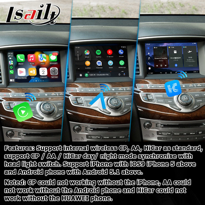 إنفينيتي QX60 GPS أندرويد أوتو كاربلاي نظام الملاحة الوسائط المتعددة واجهة أندرويد 11 8+128GB