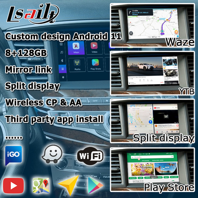 إنفينيتي QX60 GPS أندرويد أوتو كاربلاي نظام الملاحة الوسائط المتعددة واجهة أندرويد 11 8+128GB