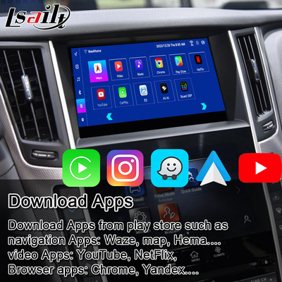 Lsailt Android Infotainment Module لشركة إنفينيتي Q50 Q60 2014-2020 واجهة CarPlay، مربع الملاحة على نظام الأندرويد