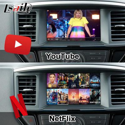 واجهة الوسائط المتعددة لجهاز Lsailt 8GB Android لجهاز نيسان Pathfinder R52 2018-Patrol Carplay Android Auto Wireless Module
