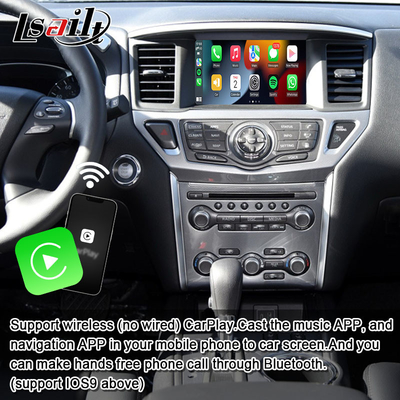 واجهة الوسائط المتعددة لجهاز Lsailt 8GB Android لجهاز نيسان Pathfinder R52 2018-Patrol Carplay Android Auto Wireless Module