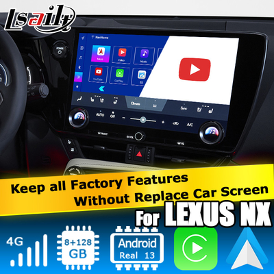 ليكسوس NX NX200 NX350h NX250 اندرويد 11 واجهة الفيديو الوسائط المتعددة carplay اندرويد أوتو