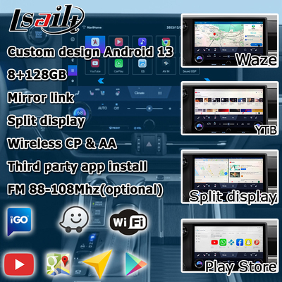 ليكسوس GX550 GX550h Anroid 13 واجهة فيديو قاعدة على كوالكوم 6125 8+128GB