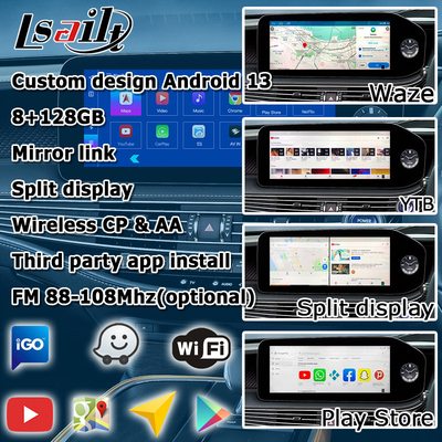 ليكسوس LS500h LS500 LS350 2022 واجهة فيديو أندرويد 13 8+128GB قاعدة على كوالكوم