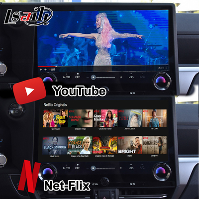 واجهة أنظمة الأندرويد للتسلية من خلال دبوس إلى دبوس لليكسوس GX550 2024 RX NX LX ES بما في ذلك YouTube و NetFlix و Google Play و Waze