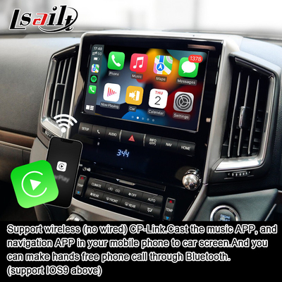 Lsailt 8+128GB واجهة أندرويد للتسلية الإعلامية لـ Land Cruiser 2013-2021 LC200 مع CarPlay اللاسلكي ، NetFlix ، YouTube