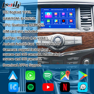وحدة المعلومات الذكية لـ 8G لـ نيسان أرمادا الدورية دعم الشاشة المقيدة لرأس ، CarPlay اللاسلكي ، NetFlix