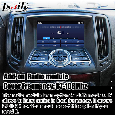 واجهة نيسان الوسائط المتعددة لـ 370GT ، Skyline ، Infiniti G37 ، Q40 ، Q60 دعم YouTube ، CarPlay ، شاشة دعم الرأس