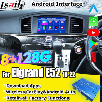 أندرويد 13 8G Android Smart Infotainment Module لنيسان إلكراند E52 2010-شملت CarPlay و YouTube وشاشة مسند الرأس