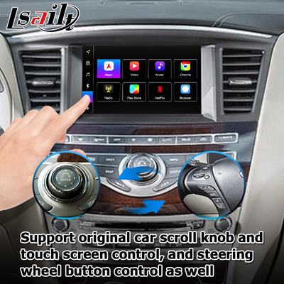 واجهة أندرويد 13 Carplay Box Yandex Navi لجهاز Infiniti QX60 / JX35 نظام كوالكوم 8+128