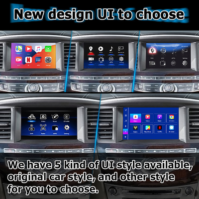 واجهة أندرويد 13 Carplay Box Yandex Navi لجهاز Infiniti QX60 / JX35 نظام كوالكوم 8+128