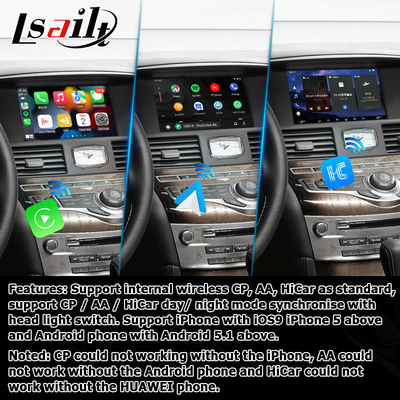 أندرويد 13 8+128 واجهة فيديو Carplay لشركة Infiniti Q70 / M35 M37 دعم Fuga Youtube