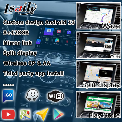 Android 13 توجيه واجهة الفيديو للسيارة دعم Waze / Youtube لشركة Infiniti QX70 / FX50 FX35 FX37