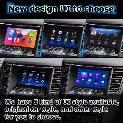 Android 13 توجيه واجهة الفيديو للسيارة دعم Waze / Youtube لشركة Infiniti QX70 / FX50 FX35 FX37