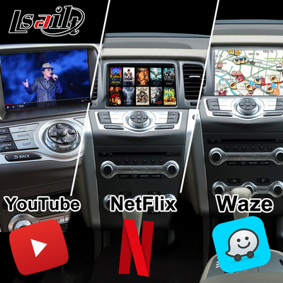 واجهة الوسائط المتعددة لـ Nissan Murano ، Quest ، Patrol Infiniti QX مع NetFlix ، خريطة Google
