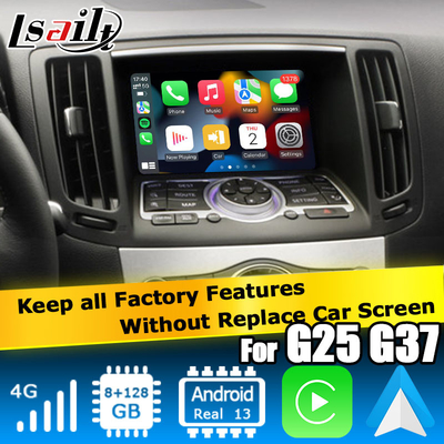 Infiniti G series Skyline G37 G25 G35 Q40 V36 واجهة فيديو Android 13 مع carplay android auto