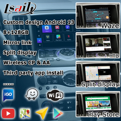 Infiniti G series Skyline G37 G25 G35 Q40 V36 واجهة فيديو Android 13 مع carplay android auto