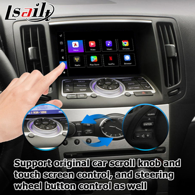 Infiniti G series Skyline G37 G25 G35 Q40 V36 واجهة فيديو Android 13 مع carplay android auto