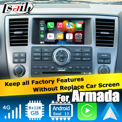 نيسان أرمادا TA60 تصميم مصنع واجهة الفيديو الوسائط المتعددة أندرويد، دعم Carplay اللاسلكي أندرويد أوتو