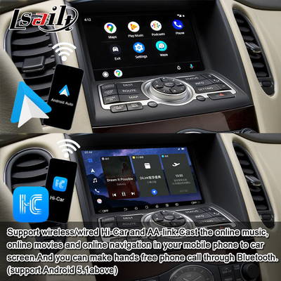 Lsailt 8G Android Infotainment Module لشركة Infiniti EX QX50 2008-2017 متضمنة CarPlay اللاسلكية، YouTube، NetFlix