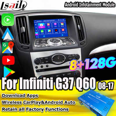 8G Android Infotainment Module لـ Infiniti G35 G37 Q60 Q40 2008-2016 يتضمن اليوتيوب و Google Play بواسطة Lsailt