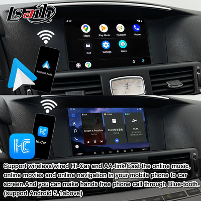 واجهة الوسائط المتعددة 8G كوالكوم أندرويد لإنفينيتي Q70 M45 M25 2010- CarPlay Box اللاسلكي، أندرويد أوتو، NetFlix