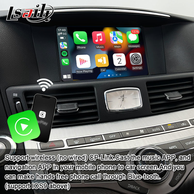 واجهة الوسائط المتعددة 8G كوالكوم أندرويد لإنفينيتي Q70 M45 M25 2010- CarPlay Box اللاسلكي، أندرويد أوتو، NetFlix