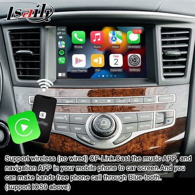 واجهة الوسائط المتعددة لجهاز إنفينيتي QX60 JX35 2011-2020 CarPlay اللاسلكي المتكامل ، Android Auto