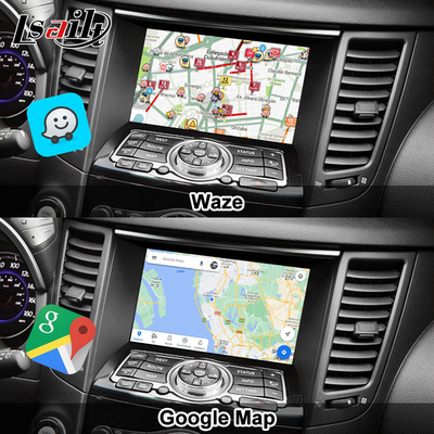 واجهة الوسائط المتعددة لجهاز إنفنتي QX70 FX35 FX37 2008-2017 CarPlay اللاسلكي المتكامل ، Android Auto