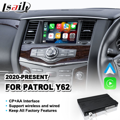 واجهة الوسائط المتعددة للسيارة الأندرويد Carplay لعام 2020-2023 نيسان باترول Y62