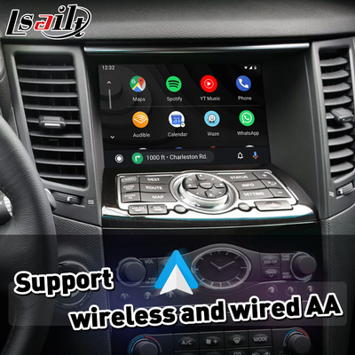 واجهة Lsailt Wireless Android Auto Mirrorlink Carplay لشركة Infiniti QX70 لعام 2013-2017