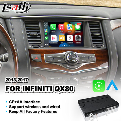واجهة Lsailt Wireless Android Auto Carplay لشركة Infiniti QX80 2013-2017