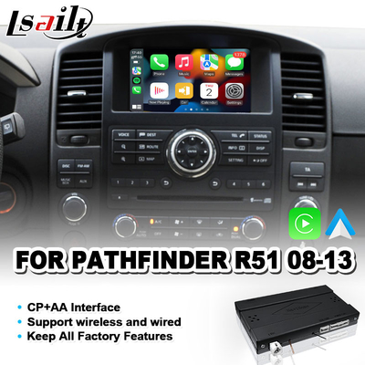 واجهة Carplay اللاسلكية لاندرويد أوتو لشركة نيسان Pathfinder R51 Navara D40 لعام 2008-2013