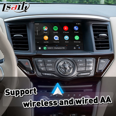 Lsailt Android Auto Wireless Carplay Interface لسيارة نيسان Pathfinder R52 لعام 2012-2017