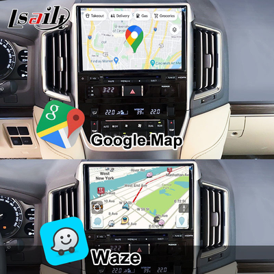 واجهة CarPlay اللاسلكية لسيارة تويوتا لاند كروزر 200 GX-R,VX-R 2018-2021 Fujitsu Head Unit With Android Auto, Linux System