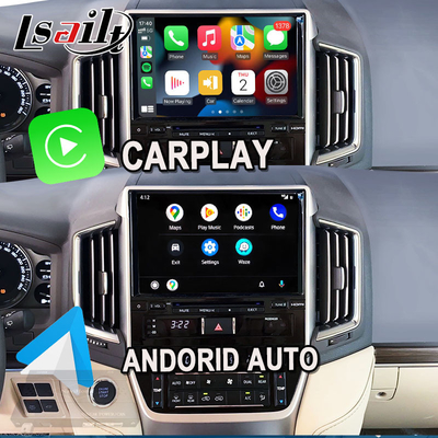 واجهة CarPlay اللاسلكية لسيارة تويوتا لاند كروزر 200 GX-R,VX-R 2018-2021 Fujitsu Head Unit With Android Auto, Linux System