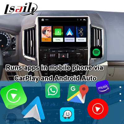 واجهة CarPlay اللاسلكية لسيارة تويوتا لاند كروزر 200 GX-R,VX-R 2018-2021 Fujitsu Head Unit With Android Auto, Linux System