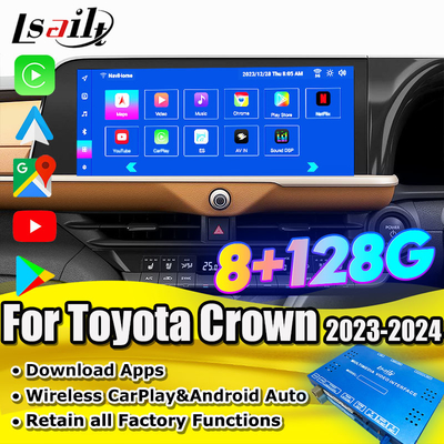 Android 13 واجهة الوسائط المتعددة لتويوتا كراون 2023-2024 Royal Majesta Athlete Infotainment Module OEM Retrofit