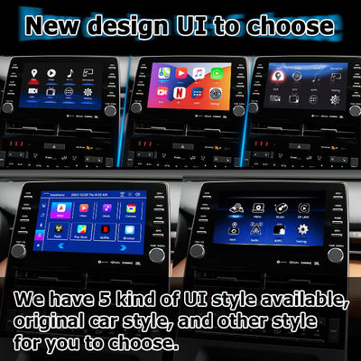 8 بوصة Android auto carplay واجهة الفيديو واجهة الفيديو لتويوتا أفالون تاتش 3 2018-الحاضر