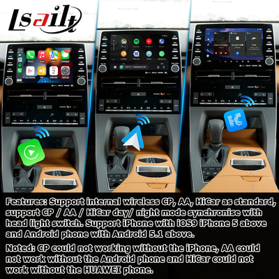 8 بوصة Android auto carplay واجهة الفيديو واجهة الفيديو لتويوتا أفالون تاتش 3 2018-الحاضر