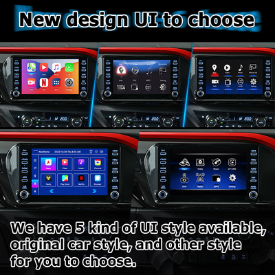 تويوتا هيلوكس أندرويد 13 واجهة الفيديو الوسائط المتعددة carplay اللاسلكي أندرويد التلامس الآلي 3
