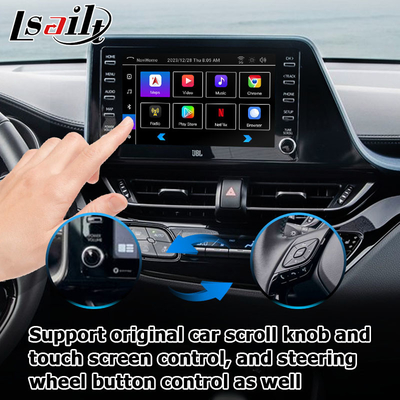 تويوتا C-HR CHR واجهة الوسائط المتعددة أندرويد 13 مع أندرويد لاسلكي أوتو carplay
