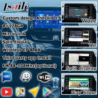 تويوتا C-HR CHR واجهة الوسائط المتعددة الروبوت 13 مع أندرويد auto carplay