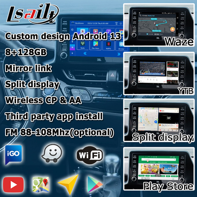 تويوتا C-HR CHR واجهة الوسائط المتعددة أندرويد 13 مع أندرويد لاسلكي أوتو carplay