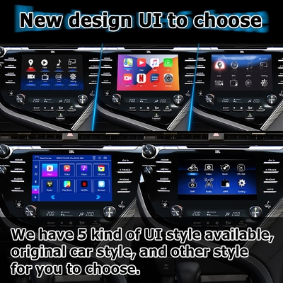 شاشة تعمل باللمس Carplay Android Auto Video Interface Toyota Camry Bluetooth Wifi USB