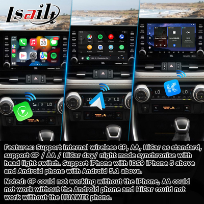 8+128GB أندرويد 13 Carplay واجهة أندرويد For Toyoat RAV4 2019 To Present Touch N Go 3