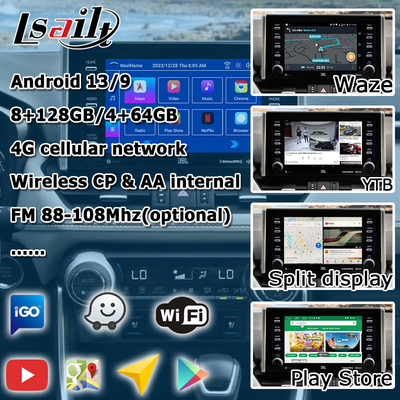 8+128GB أندرويد 13 Carplay واجهة أندرويد For Toyoat RAV4 2019 To Present Touch N Go 3