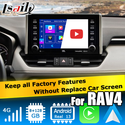 8+128GB أندرويد 13 Carplay واجهة أندرويد For Toyoat RAV4 2019 To Present Touch N Go 3