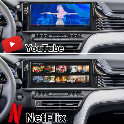 واجهة الفيديو الوسائط المتعددة أندرويد 13 لتويوتا كامري 2025 سيينا RAV-4 OEM Module Infotainment Retrofit مدرج YouTube ، NetFlix ، Google Play